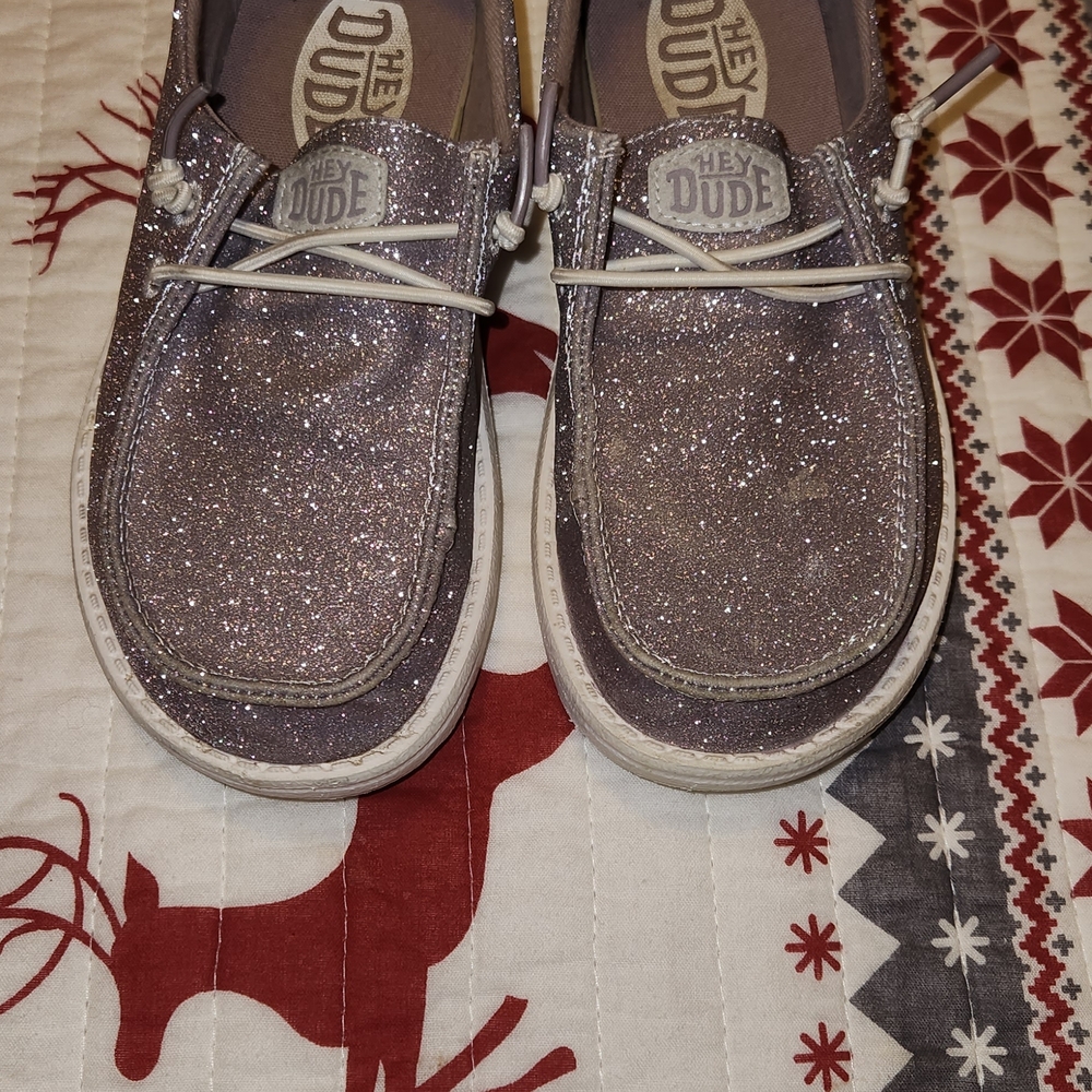 Hey Dude Glitter Boat Shoes